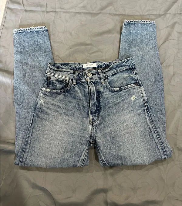 MOUSSY vintage made in Japan jeans the works size 25 - Image 4