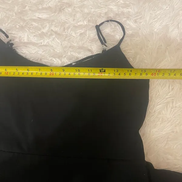 Express black mini dress adjustable spaghetti straps woman’s medium - Image 7