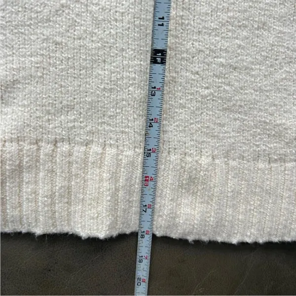 Anthropologie Maeve Cream Puff Sleeve Crew Neck Sweater - Image 5