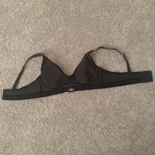 Black Alo Airlift Line Up Bra - Image 4
