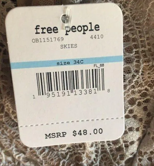 Free People X Revolve Starla Underwire Bra in Skies SIze 34C - Image 8