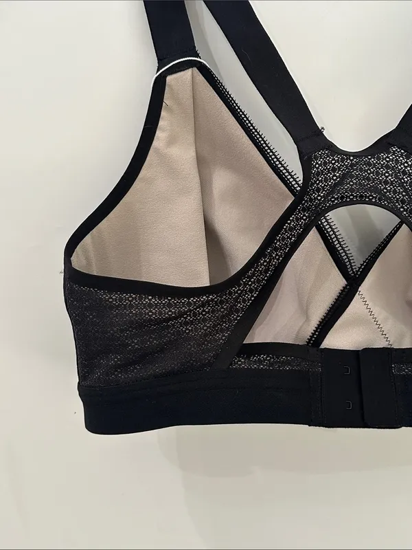 Lululemon Awake To Lace Bra 34D Black Barely Beige Wireless Sports Bra W2AQVS - Image 8