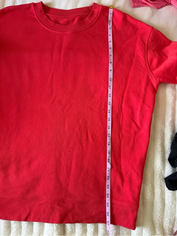 Lululemon Bright Red Crewneck Sweatshirt - Image 9