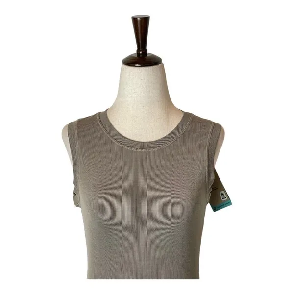 Prana Tan Mink‎ Heather Crew Neck Sleeveless Becksa Dress Size XS - Image 4