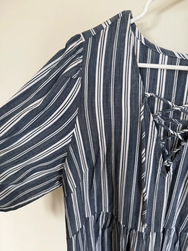 Old Navy Striped Dress Navy - Image 5