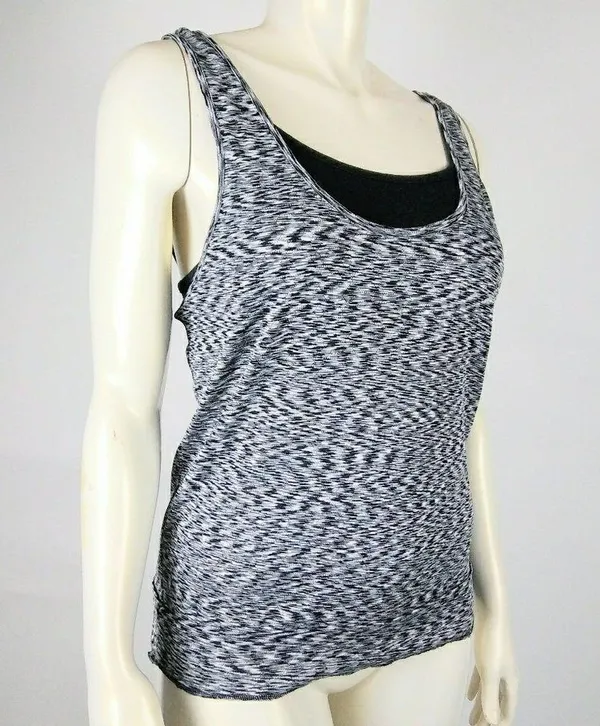 Reebok Large Yoga Black Gray Tank Top - Image 2