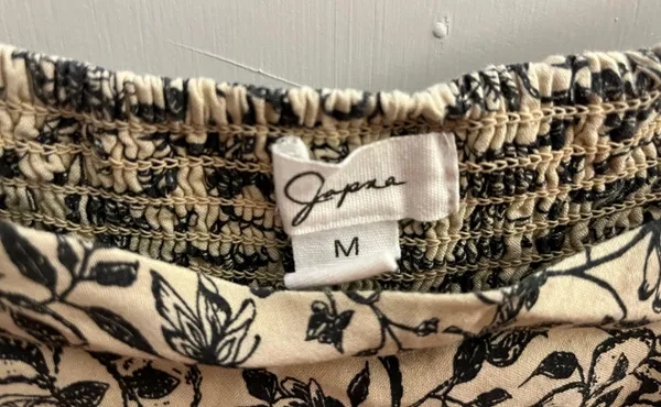 Floral Maxi Skirt Tan Size M - Image 3