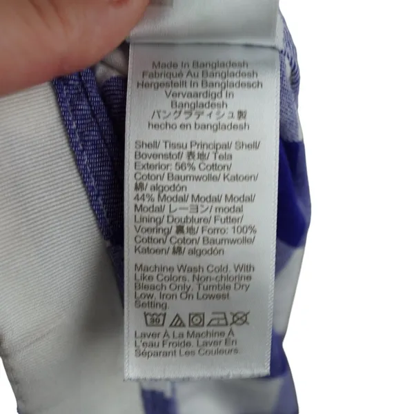J.Crew 3X Blue &‎ White Gingham Modal Pajama Set - Image 10