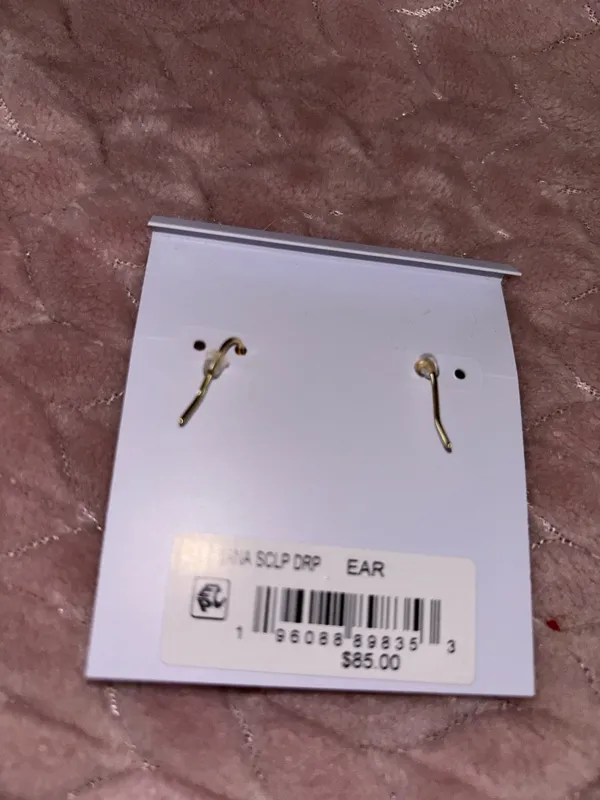 Kendra Scott gold dangle earrings NWT - Image 3