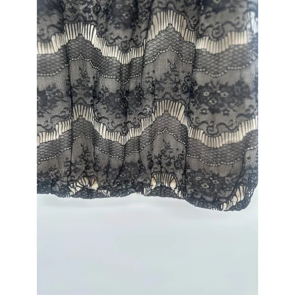 Vintage Wrapper Y2K Halter Top Black‎ Lace Whimsigoth Dark Fairy Grunge Small - Image 3