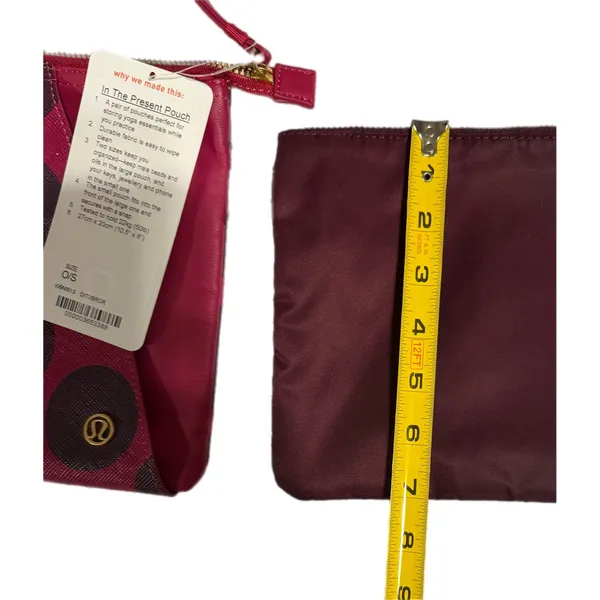 Lululemon In The Present Pouch Deep Ruby Bordeaux Drama Polka‎ Dot W9M61S NWT - Image 12