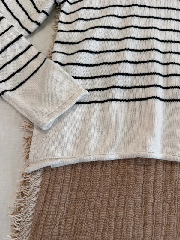 Wishlist Black & White Striped Sweater - Image 3