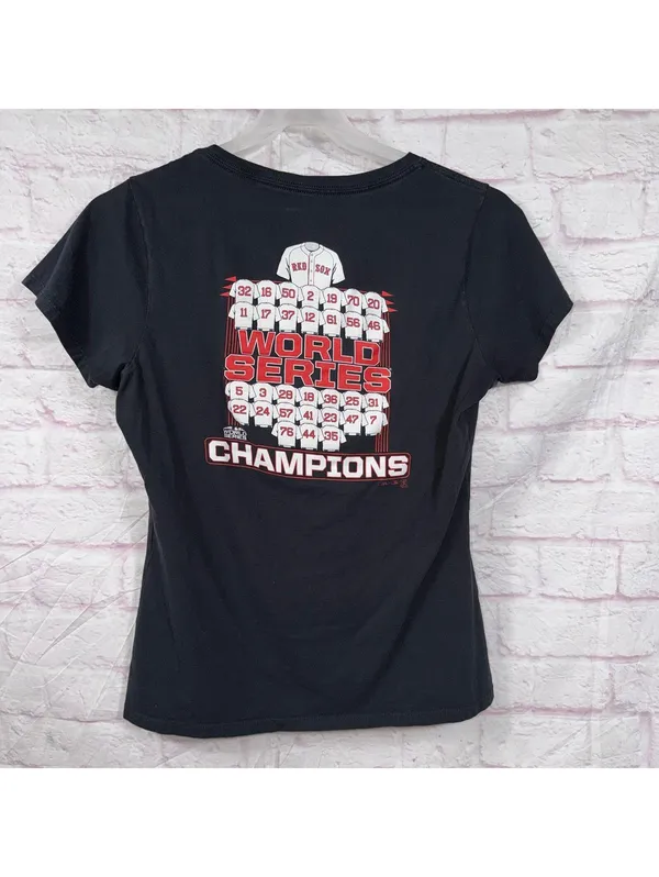 Majestic Boston Red Sox 2018 World Series Champions Women’s Tee Medium - Image 7
