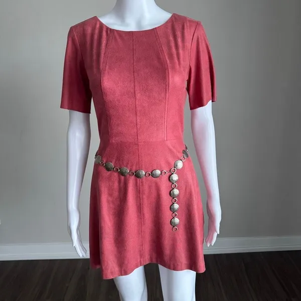 NWOT Alexis x Revolve Faux Suede Mini Dress Size S - Image 2