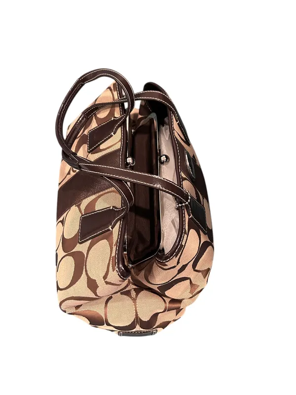 Tote Bag Beige Brown Signature F17424 bag/handbag - Image 6