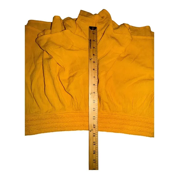 Aerie Mustard Flowy Pull On Shorts, Large - Image 8