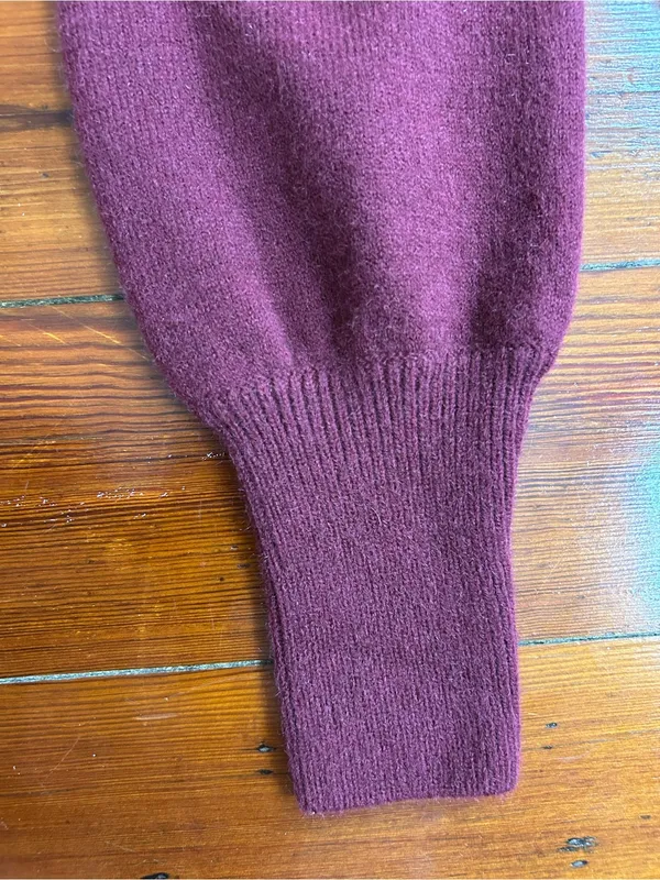 AnnieWear NWT Women’s Sweater Dress Sz M Burgundy Long Sleeve 👽🧡 - Image 7