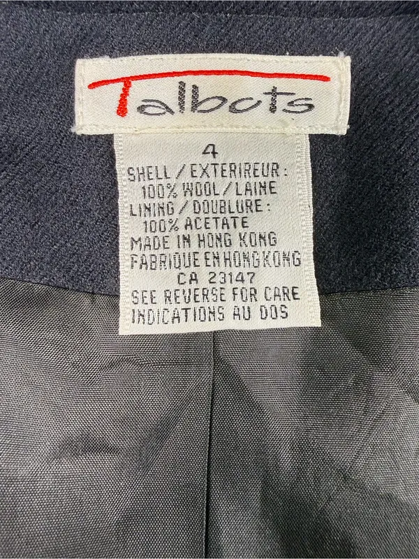 Talbots 100% Wool Blazer with Gold Buttons - Image 5