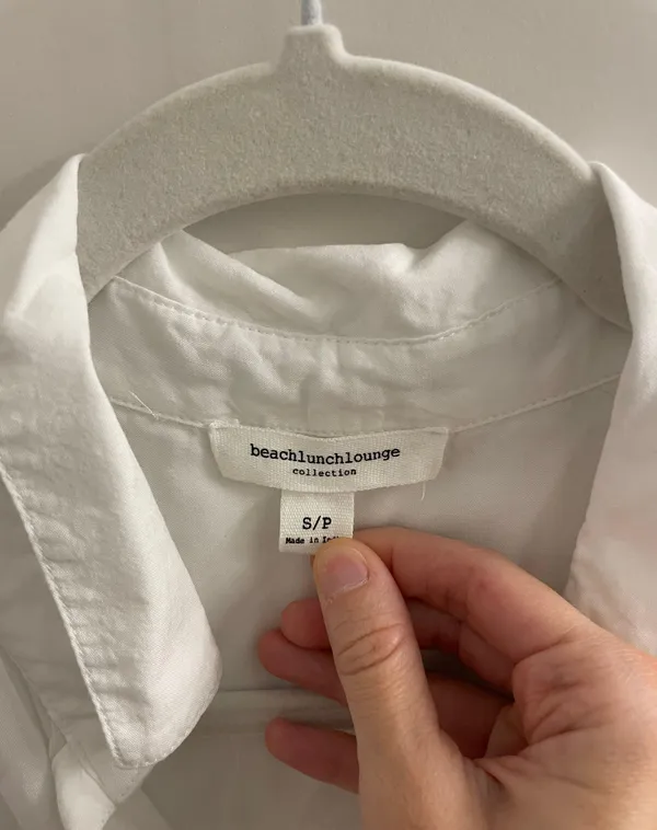 BeachLunchLounge White Button Down Shirt - Image 2