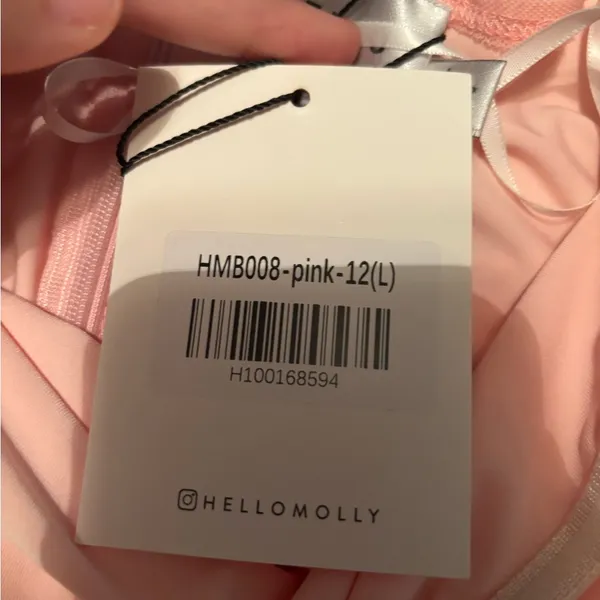 NWT Hello Molly Cultivate Love Off the Shoulder Mini Dress Pink - Image 10