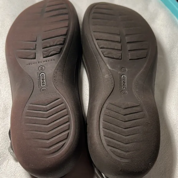 Crocs Women's JAYNA Slingback Slip-on Ballet Flats Comfort Shoes Size 6. Brown - Image 7