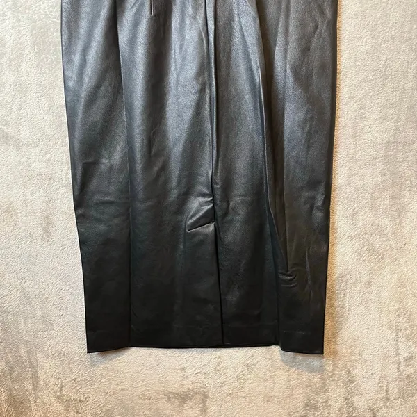 Spanx Leather Like Sleeveless Sheath Dress‎ Luxe Black 20392R Size Small - Image 6