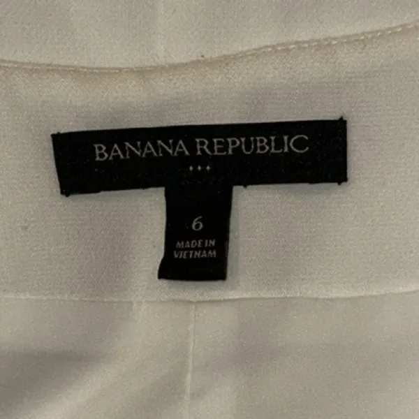 Banana Republic White V Neck Sleeveless Dress Women 6 Business Casual Dressy - Image 5