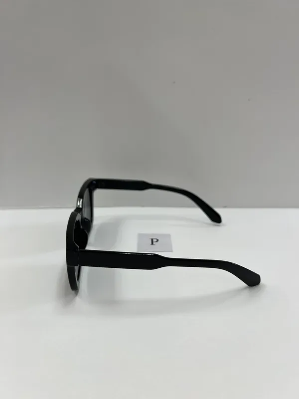 Black Square Sunglasses / Large Black Sunglasses - Image 3