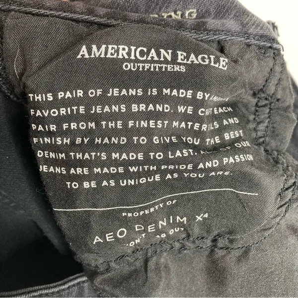 American Eagle Outfitters‎ super low jegging black Gray size 8 - Image 11