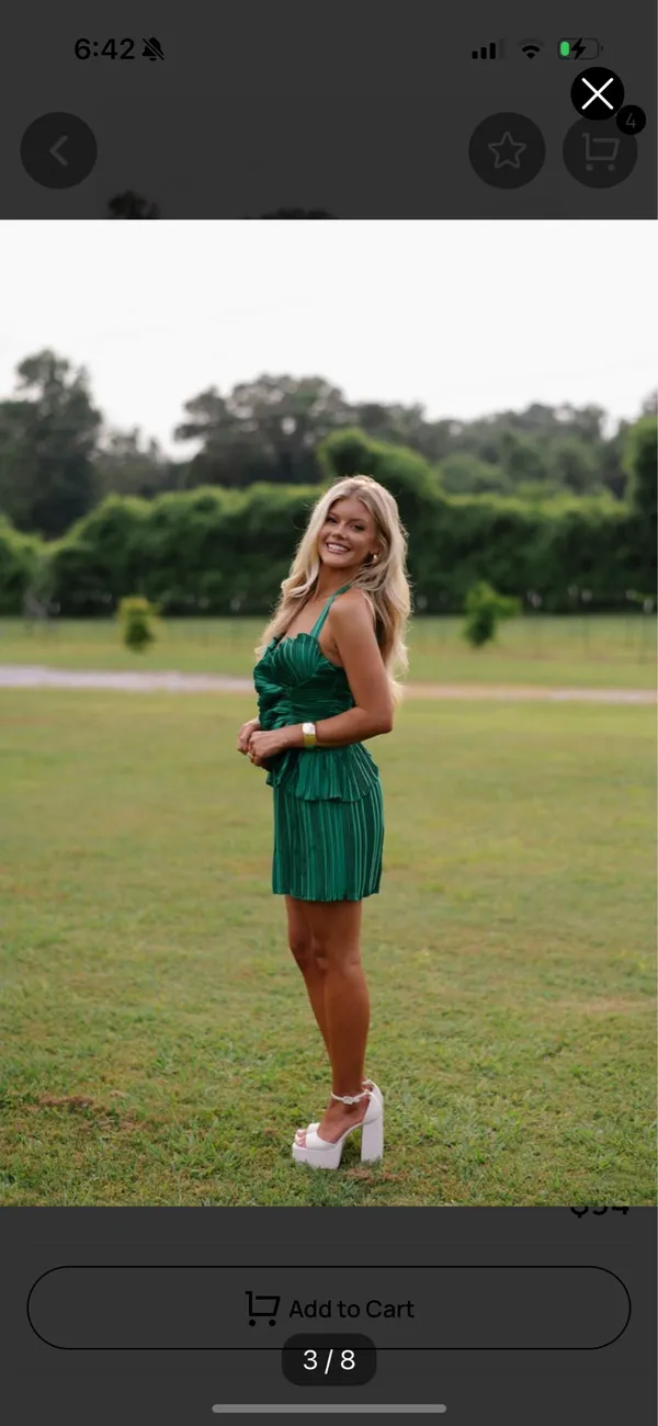 These Three Boutique Dress Green  - Image 4