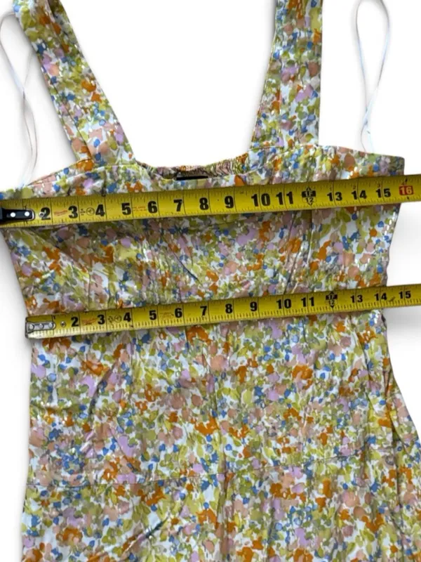 MSK Floral Yellow Rayon Sundress - Lightweight Women's Dress Size Medium - Image 16