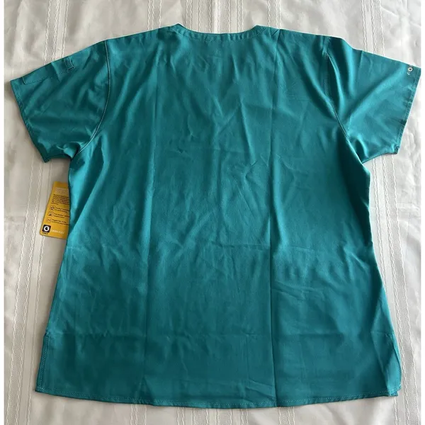 Carhartt Force Cross-Flex Women’s Scrub Top XL Green Medical Dentist Tech NWT - Image 6