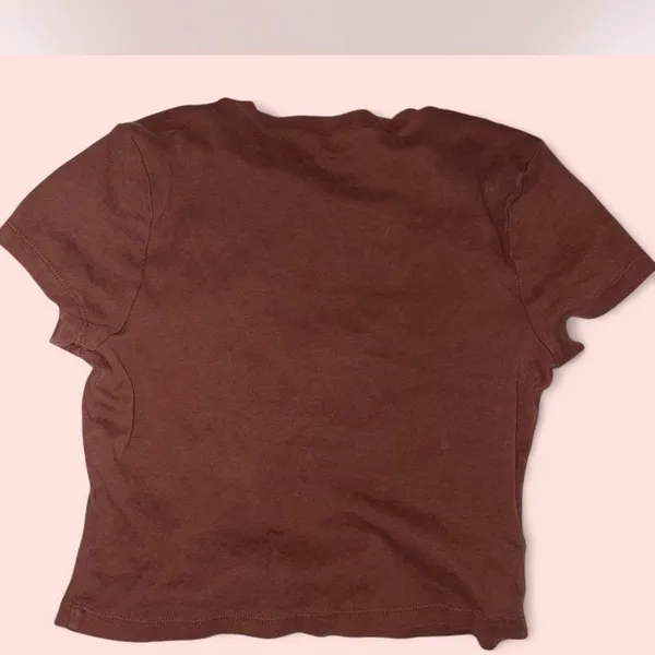 Assorted Brown and Beige Tops Size M - Image 8