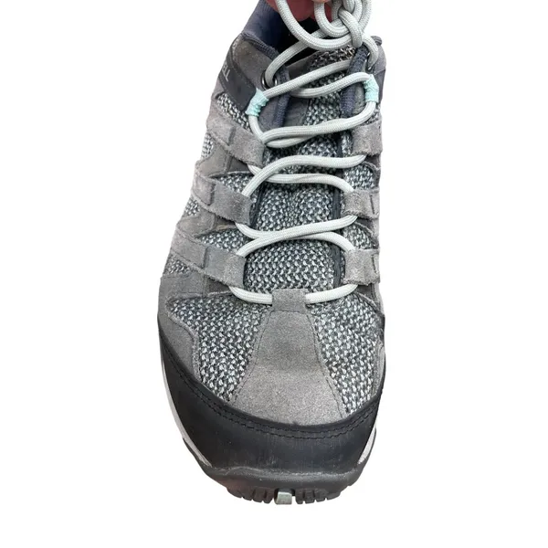 Merrell Womens Gray Leather Hiking Shoes Sneakers Size 10 SKU 8826 - Image 7