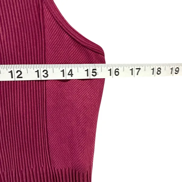 Free People Fp Movement Revive Jumpsuit Size M-L Burgundy Ribbed Activewear RARE - Image 7