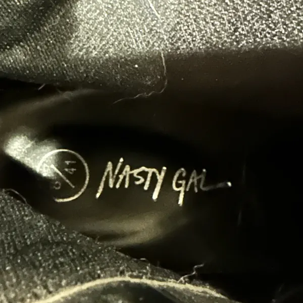 Nasty Gal Croc Embossed Block Heel Meadow 2 Ankle Boots Size 8 - Image 11