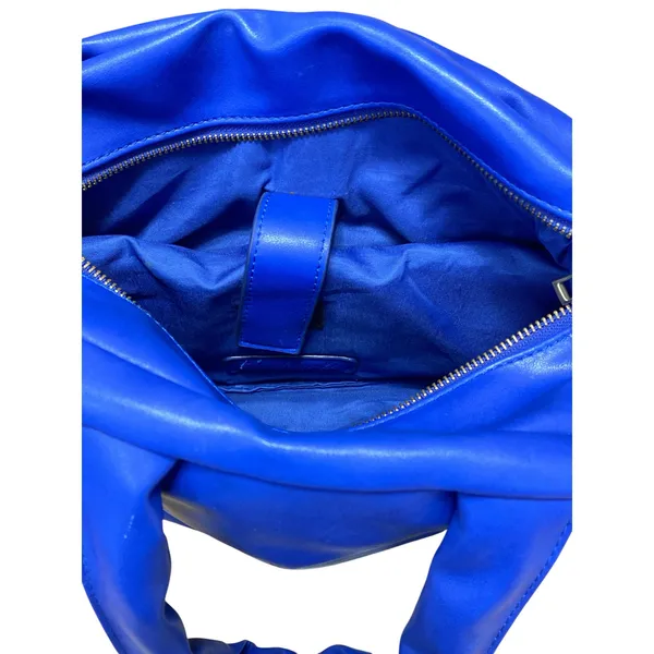 Free People Lapis Blue Cloud Commuter Quilted Shoulder Tote Bag Mini Handbag OS - Image 2