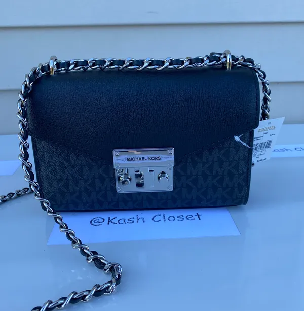 Michael Kors Rose SM Crossbody Bag -Black - Image 6
