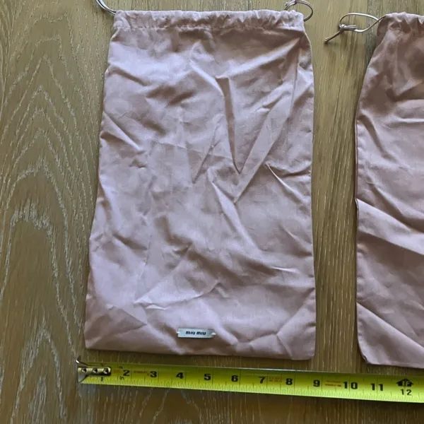 Two authentic Miu Miu dustbag for shoes. Barely Used. - Image 5