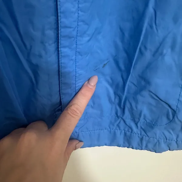 Columbia‎ | Women's Blue Full Zip Mesh Lined Hooded Windbreaker Jacket, Size M - Image 6