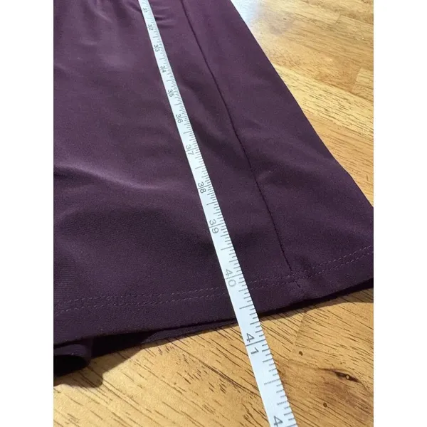 Lauren Ralph Lauren Dress Purple Ruffle‎ V-Neck Sleeveless Sheath Classic Size 4 - Image 8
