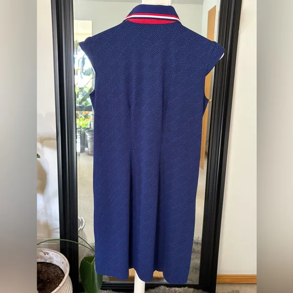 SANSOLEIL Navy Blue Sleeveless Golf Tennis Dress - Image 6