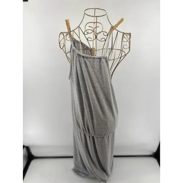 Victoria's Secret Women's Grey Sleeveless Drawstring Midi Dress Size L - Image 8
