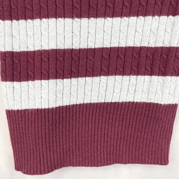 Vintage American Eagle Women Sweater Size L Cable Knit Preppy Y2K 90s Bella Swan - Image 6