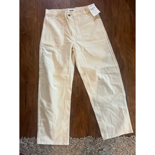 MADEWELL Darted Barrel Leg Pants Vanilla Size 27 New NWT 4 CASUAL MINIMALIST - Image 6