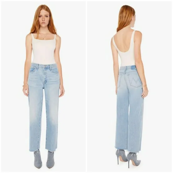 💕MOTHER SUPERIOR💕 The Rambler Zip Ankle Fray Jeans ~ I'm With the Band 29 NWT - Image 6
