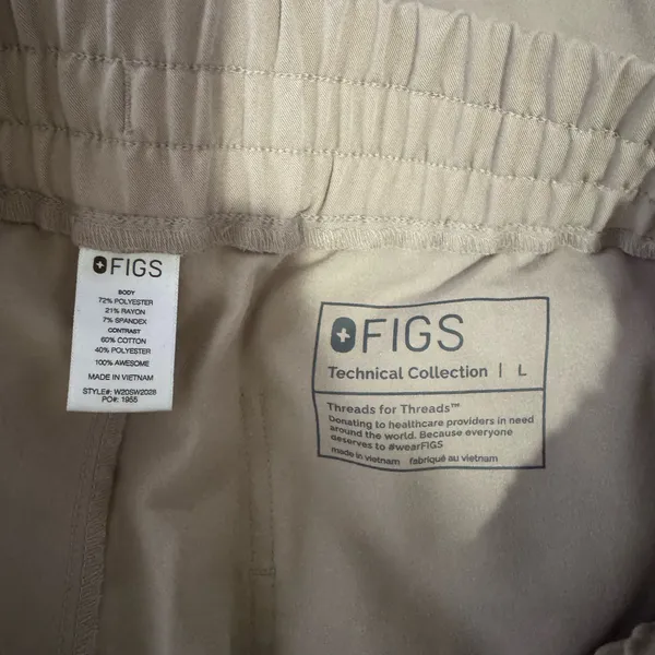 FIGS beige scrub bottoms - Image 4