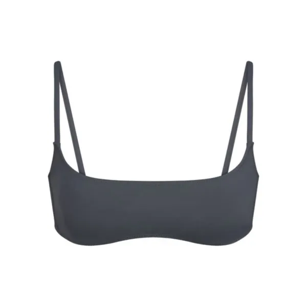SKIMS (B10) Signature Swim Micro Scoop Top | Gunmetal | NWT | 2X - Image 3