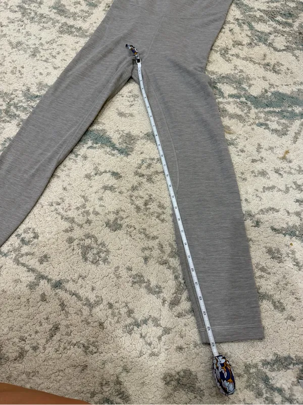 Lululemon Align Bodysuit 25” Heather Gray Built In Bra Size 6 - Image 8