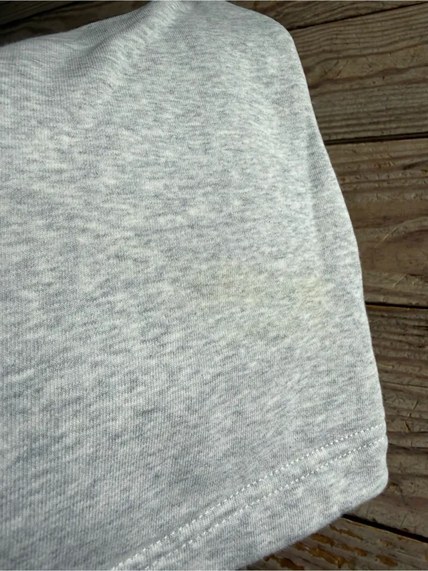 Athleta Grey Sweat Shorts m spot on the back in pic - Image 3